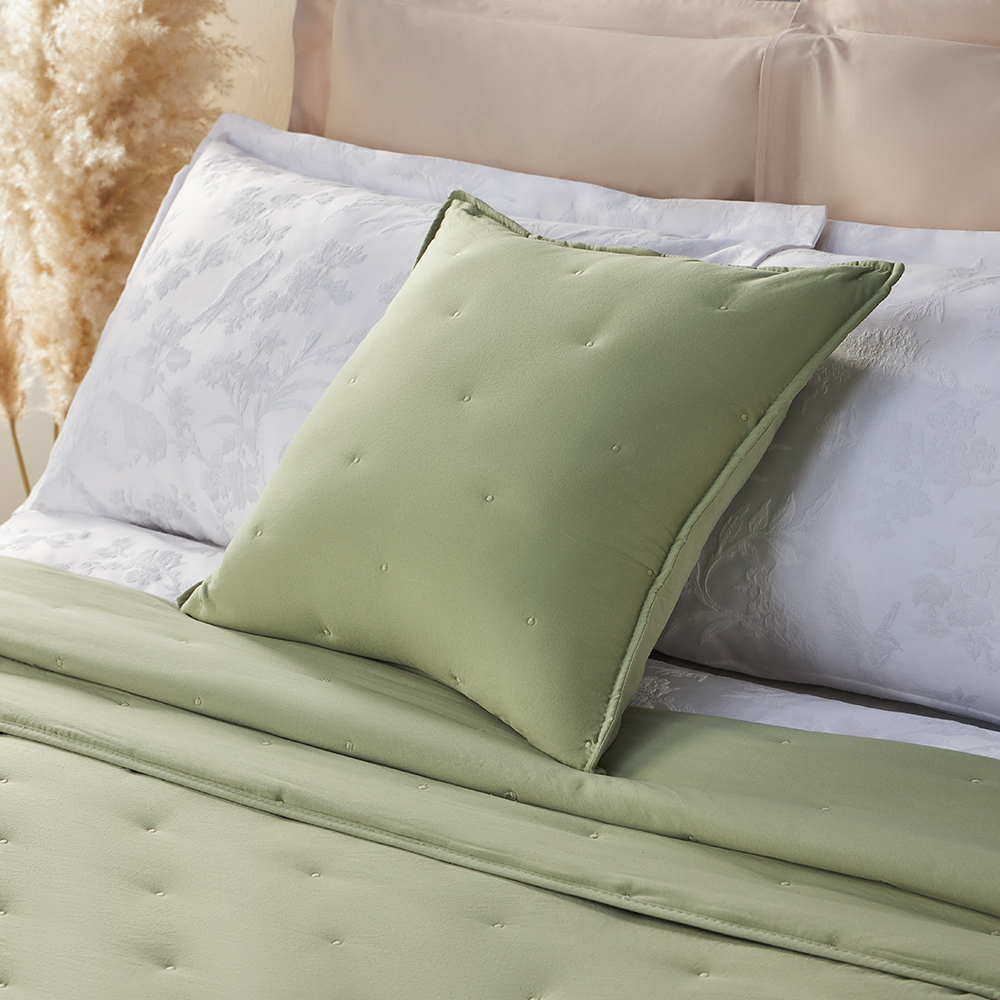 Чехол для подушки светло-зеленый 50х50 см